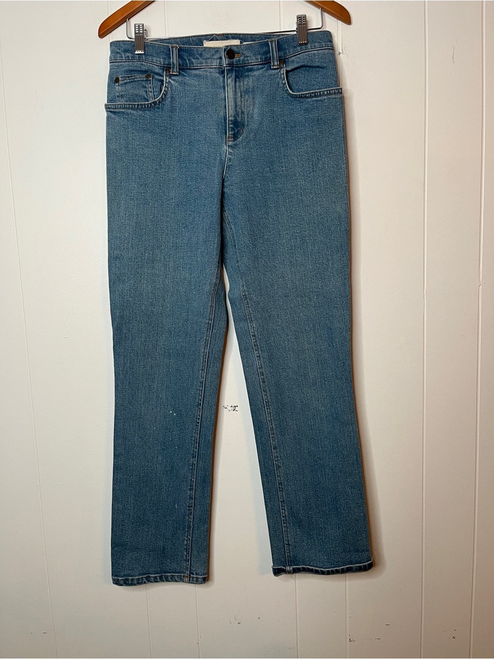 Jones New York Stretch Classic Women's Blue Straight-Leg Jeans Size 6 - Picture 1 of 6